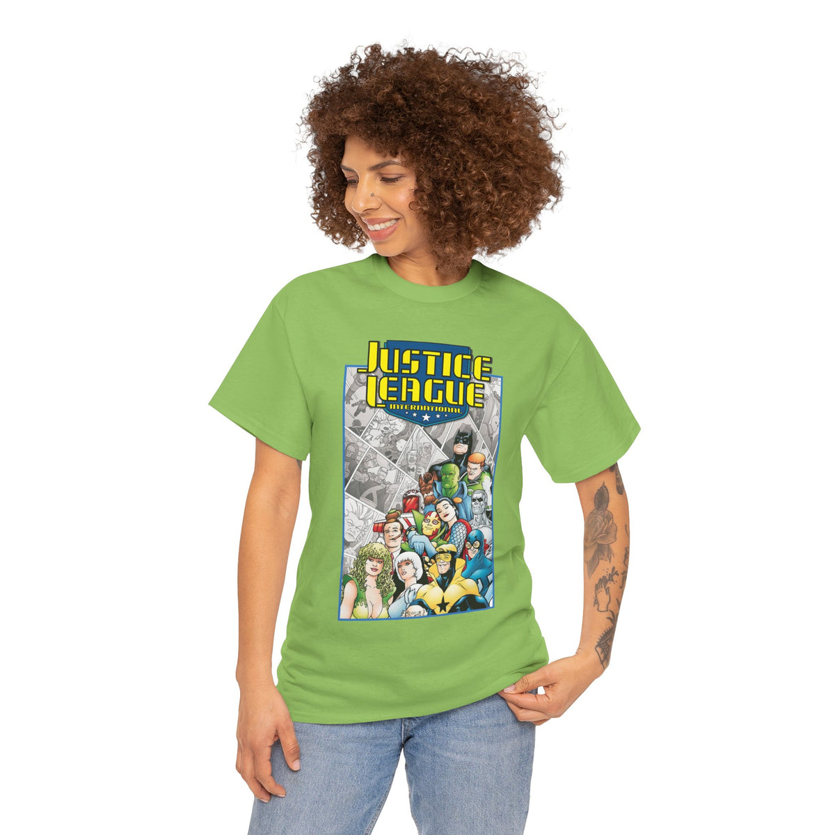 Justice League International T-Shirt - Kevin Maguire Art - DC Comics