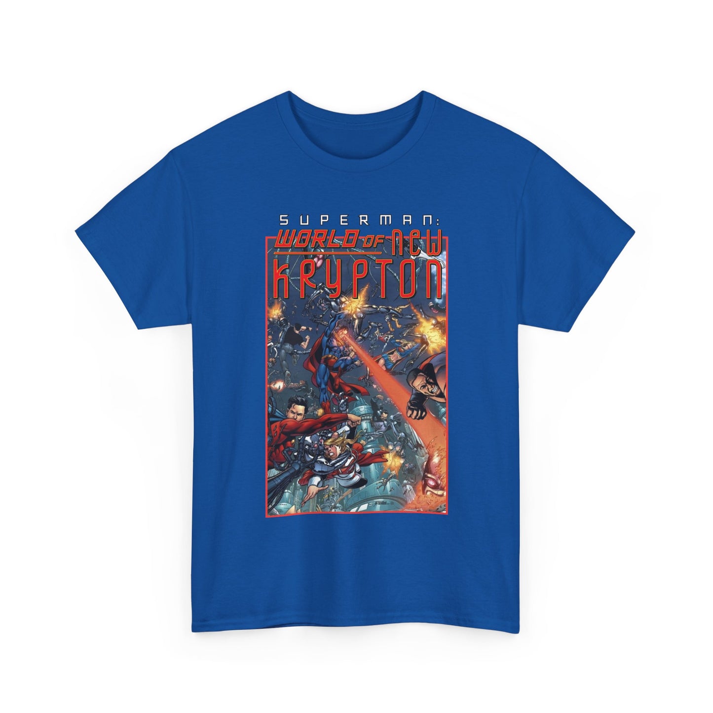 Superman: World of Krypton T-Shirt - George Perez Art - Superboy, Supergirl, Mon-El - DC Comics