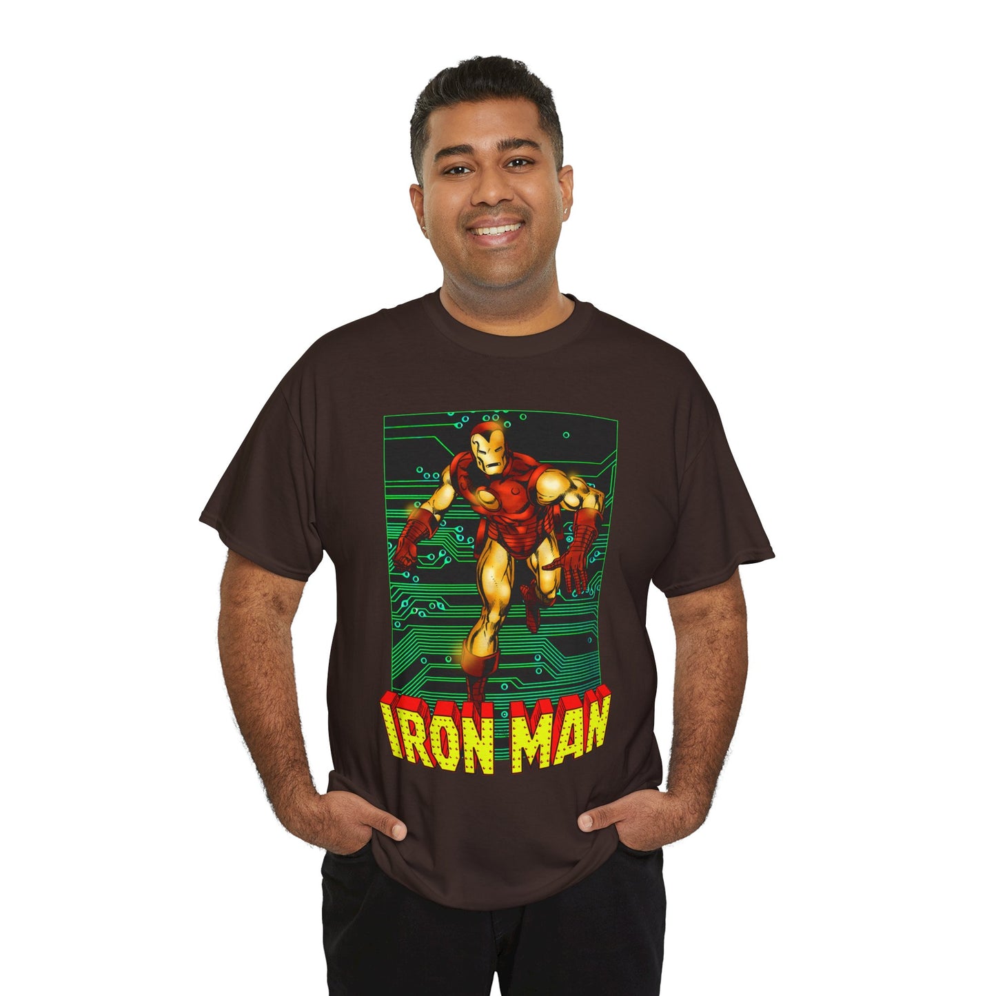 Iron Man T-Shirt - John Byrne Art - Tony Stark, Stark Industries - Avengers Member & Leader - Marvel Comics Armored Hero