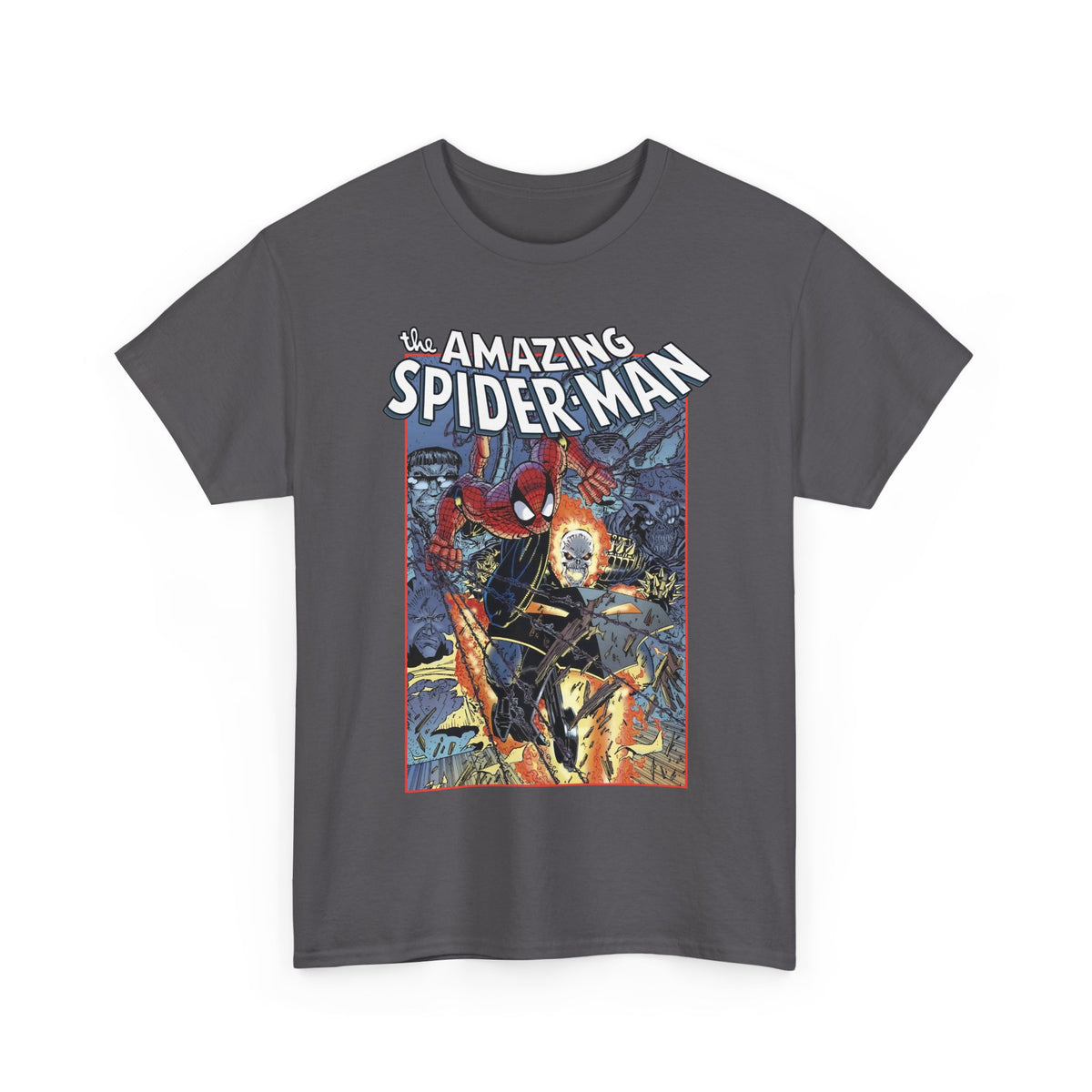 Amazing Spider-Man & Ghost Rider T-Shirt - Erik Larsen Art - Sinister Six - Marvel Comics