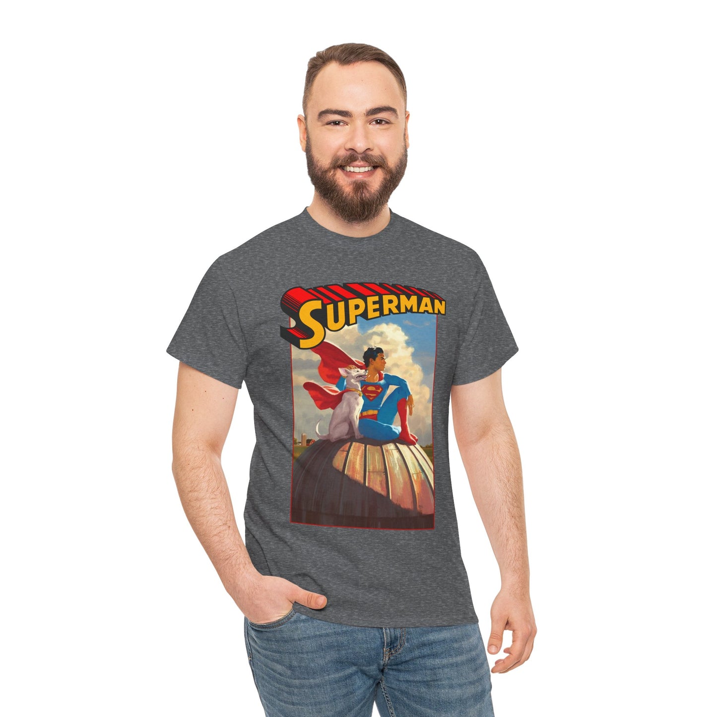 Superman & Krypto T-Shirt - 2025 Movie - Superdog from Krypton - Man of Steel, Smallville - DC Comics