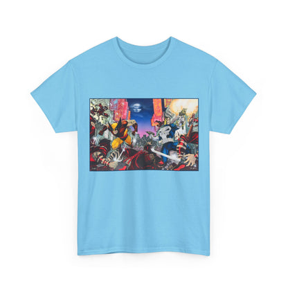 Wolverine & Punisher T-Shirt - Jim Lee Art - Vs The Hand - Marvel Comics