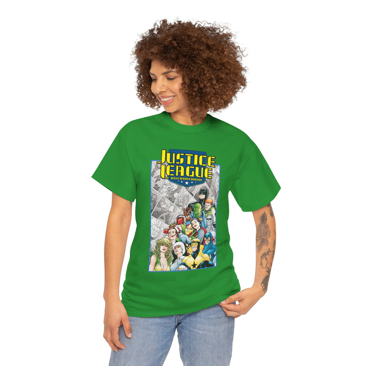 Justice League International T-Shirt - Kevin Maguire Art - DC Comics