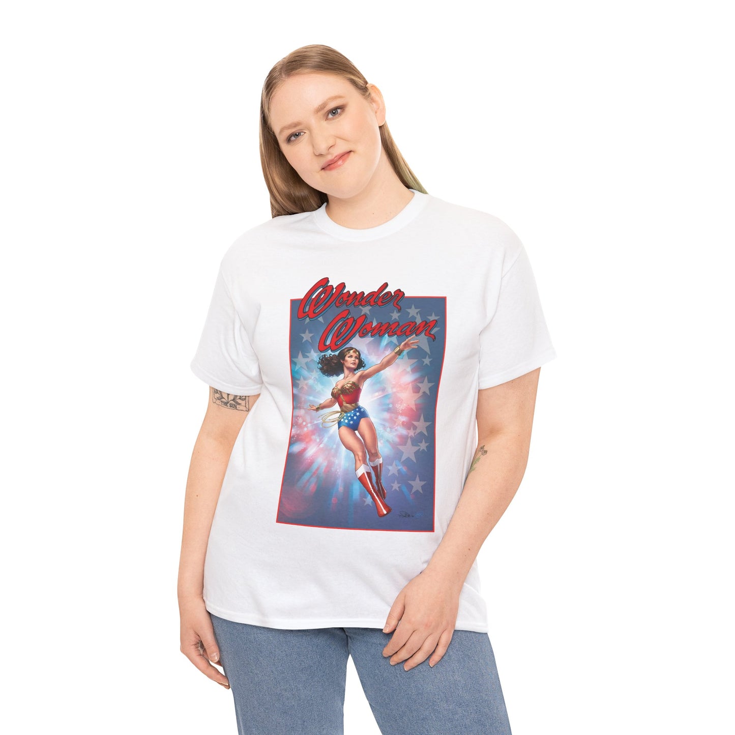 Wonder Woman '77 T-Shirt - Nicola Scott Art - Comic Book Based on the 1970s TV Series with Lynda Carter - DC Comics
