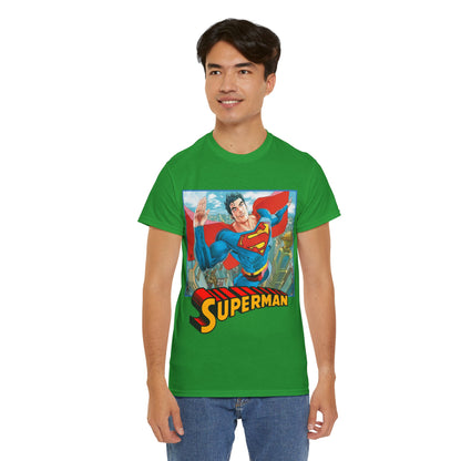 Superman T-Shirt - Guillem March Art - Variant Connecting Cover Art - Flying Over Metropolis - DC Comics All-In
