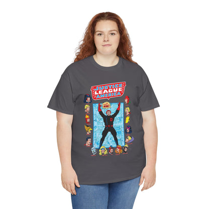Justice League of America T-Shirt - George Perez Art - Justice Society, All-Star Squadron Team-Up DC Comics