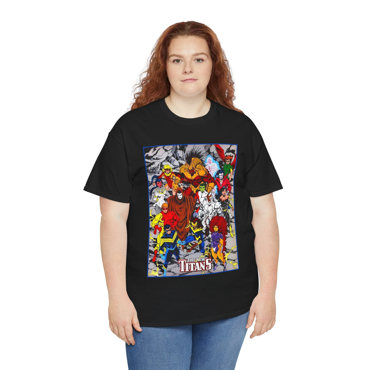 New Titans T-Shirt - Tom Grummett Art - Nightwing, Pantha, Phantasm, Wildebeest, Red Star, Troia - DC Comics