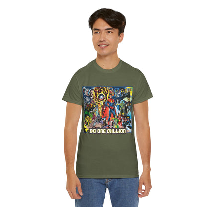 DC One Million T-Shirt - Phil Jimenez Art - Future Versions of Superman, Batman, Wonder Woman, Green Lantern, Flash - DC Comics