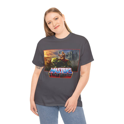 He-Man & Battle Cat T-Shirt- Masters of the Universe, MOTU - New 2026 Movie with Nicholas Galitzine