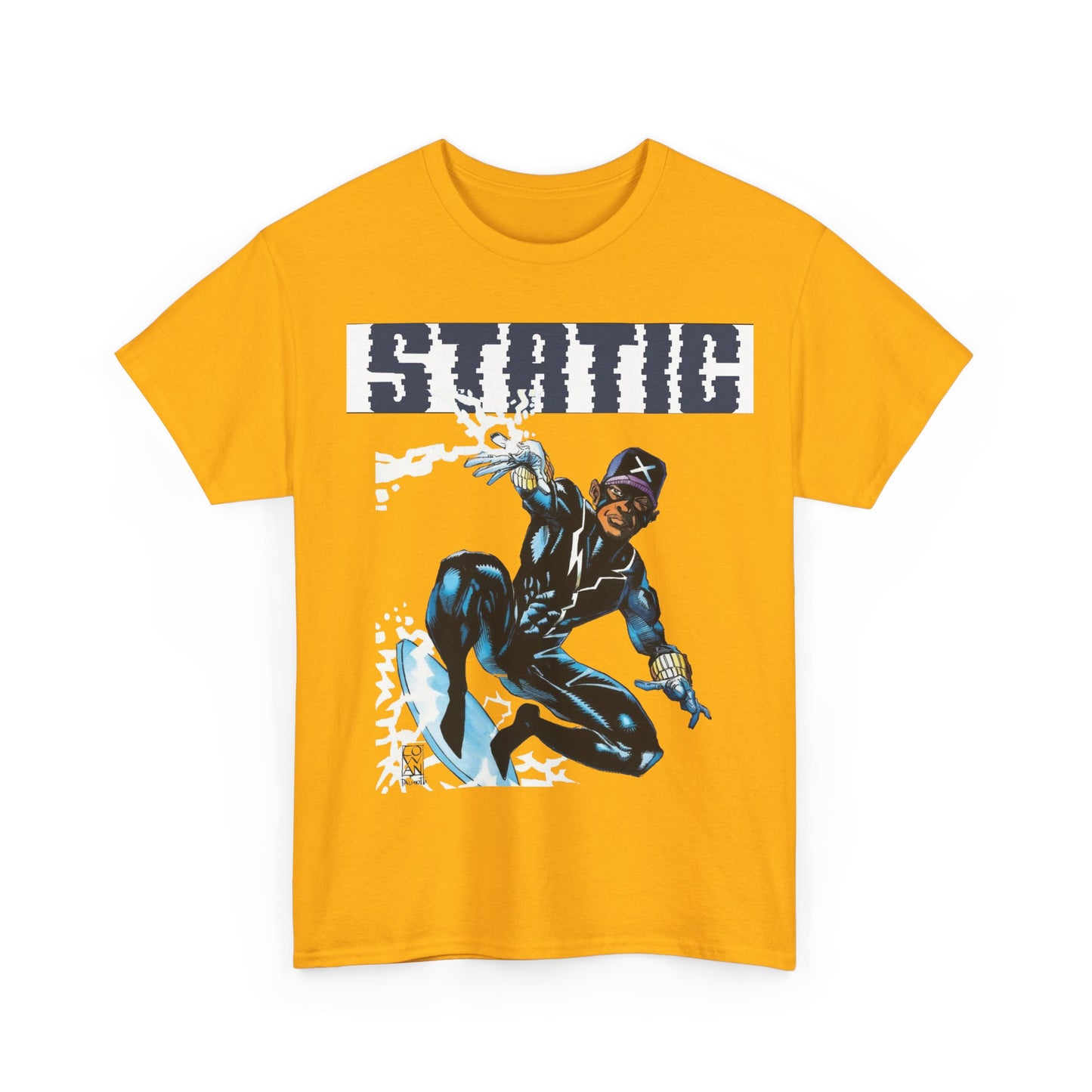 Static T-Shirt - Denys Cowan Art - DC Comics, Milestone Media - Shock to your System