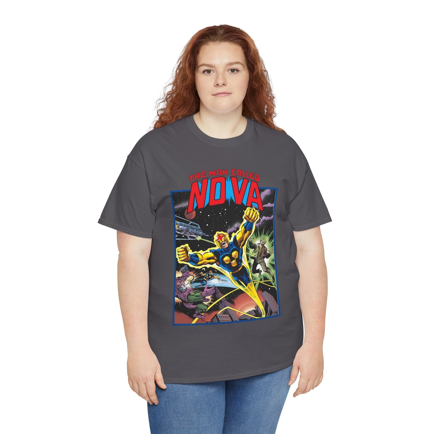 The Man Called Nova T-Shirt - Marvel Comics - Richard Rider - 1970s Comic Series Art - Cosmic Superhero