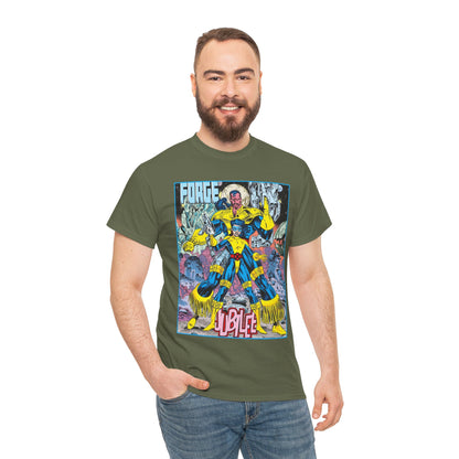 Forge & Jubille T-Shirt - Liam Sharp Art - X-Men Mutants - Marvel Comics