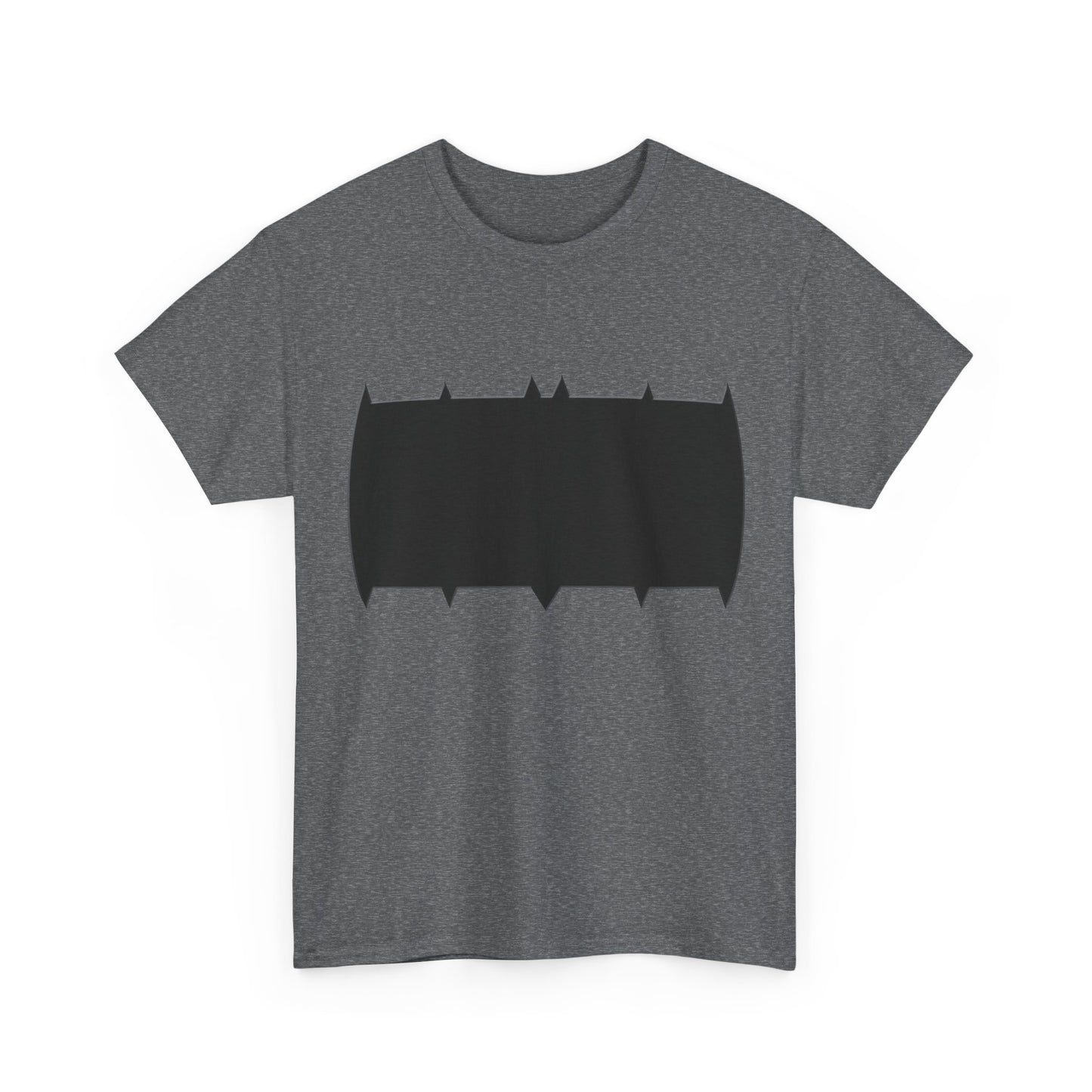 Gray t-shirt with a black Absolute Batman logo on a white background
