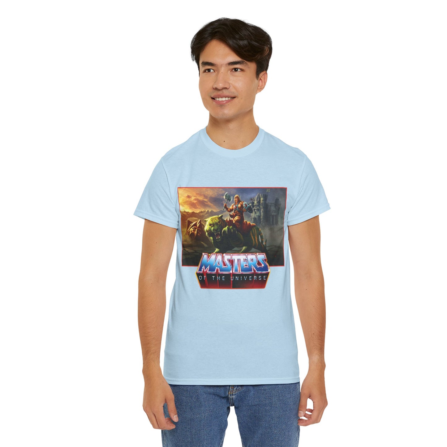 He-Man & Battle Cat T-Shirt- Masters of the Universe, MOTU - New 2026 Movie with Nicholas Galitzine