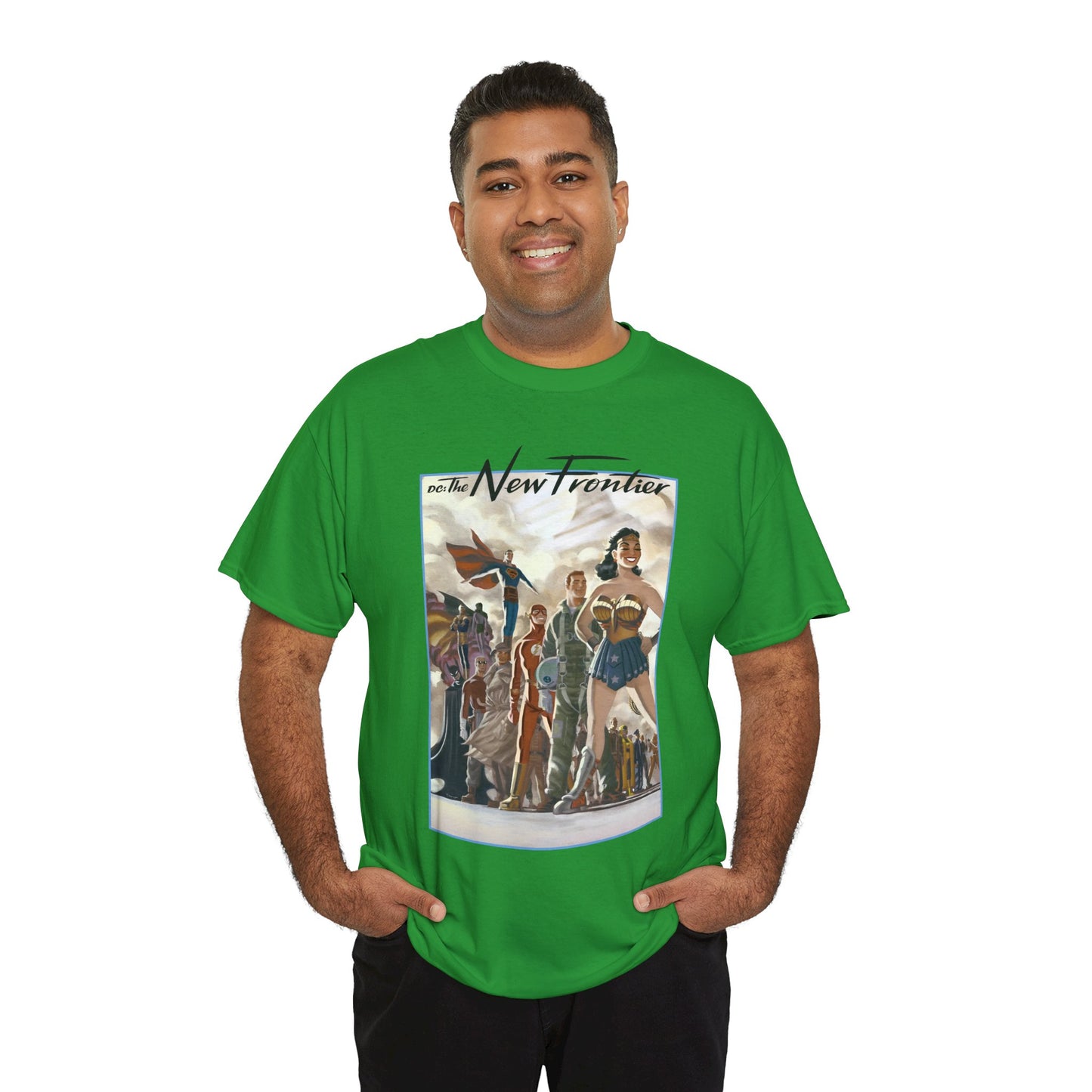 DC: The New Frontier T-Shirt - Darwyn Cooke Art - Superman, Wonder Woman, Flash, Batman - DC Comics