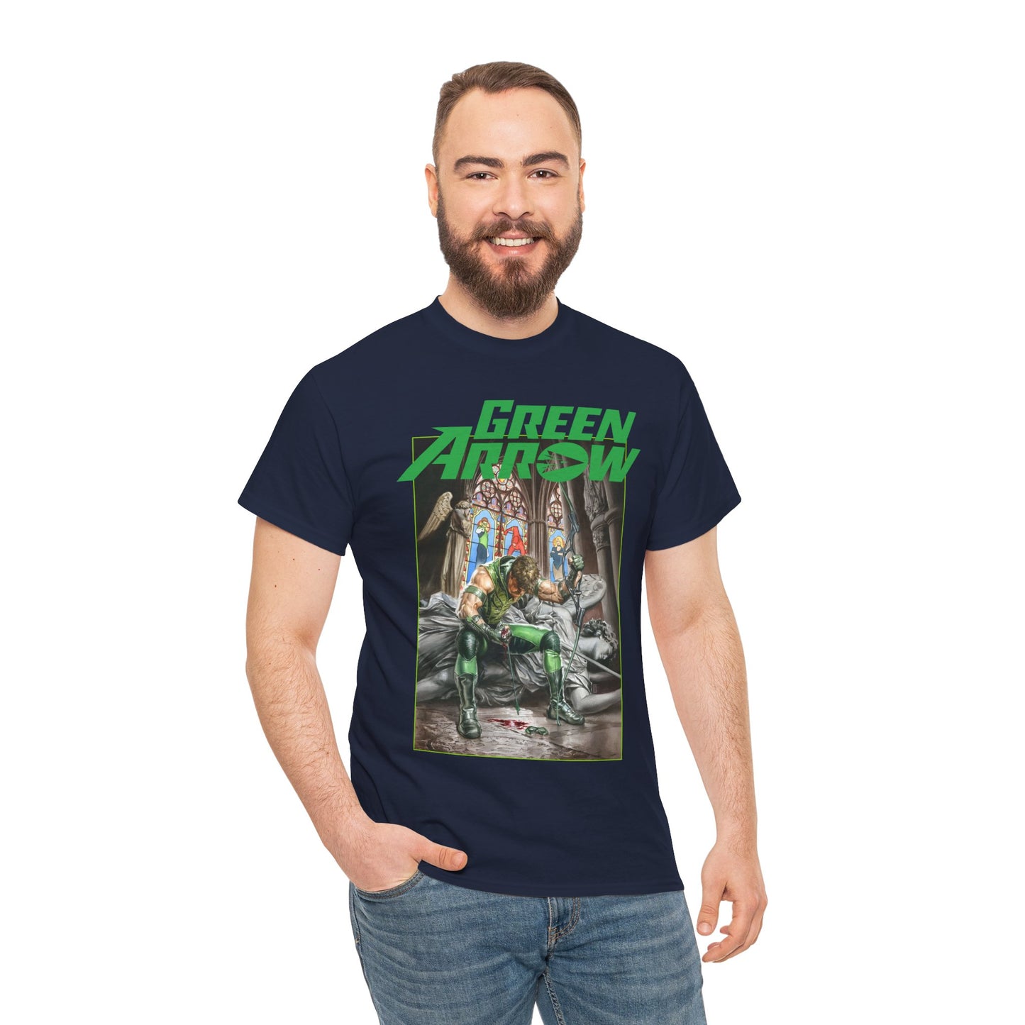 Green Arrow T-Shirt - Mauro Cascioli Art - DC Comics