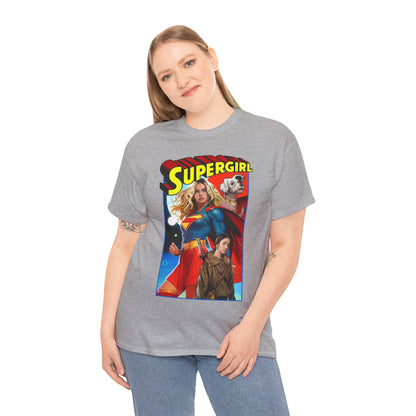 Supergirl & Krypto T-Shirt - Dan Mora Art - Upcoming 2026 Movie with Milly Alcock - DC Comics