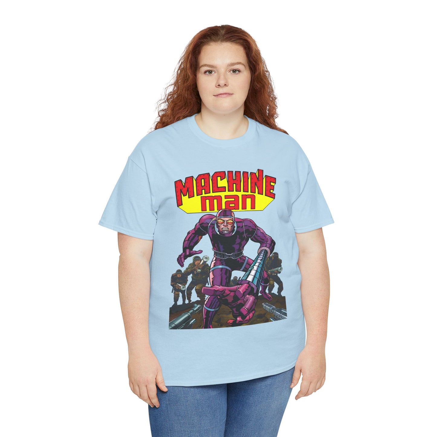 Machine Man T-Shirt - Jack Kirby Creation - Popular 1970s Hero - Marvel Comics