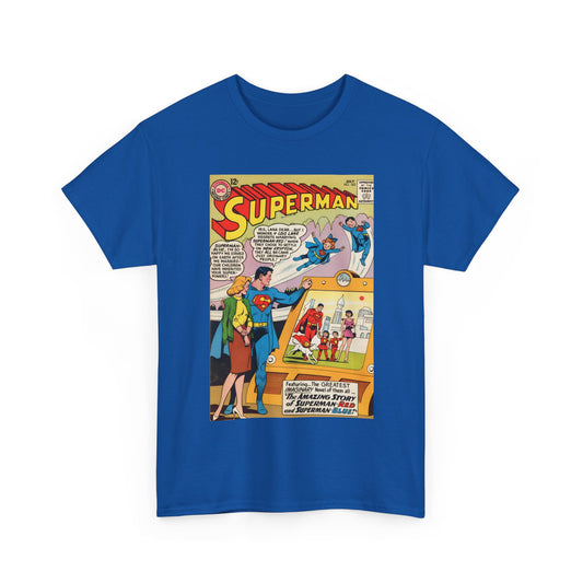 Superman #162 T-Shirt - Superman Blue & Red - Classic Silver Age Imaginary Story - DC Comics