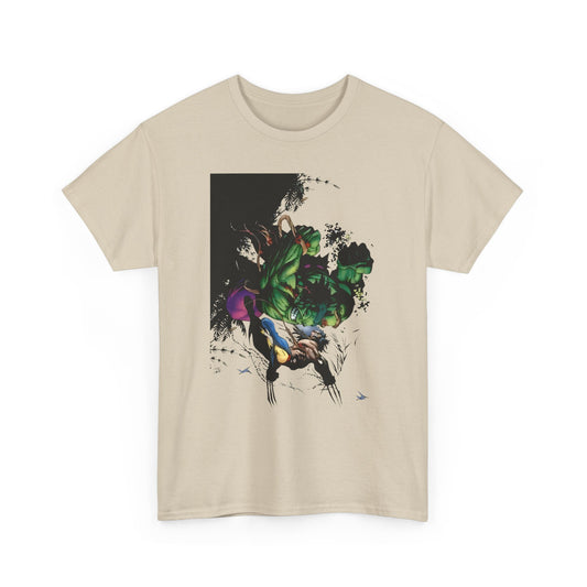 Wolverine Vs Hulk T-Shirt - Adam Kubert Art - Marvel Comics - Logan, X-Men, Bruce Banner - Great Fight Image
