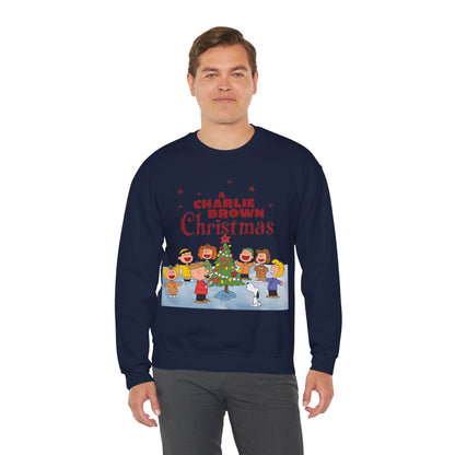A Charlie Brown Christmas Crewneck Sweatshirt - Snoopy, Lucy, Linus, Sally, Schroeder
