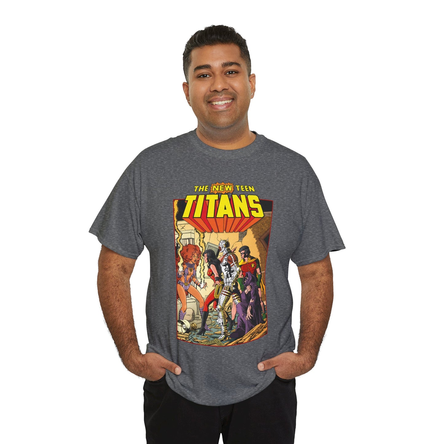 New Teen Titans T-Shirt - George Perez Art - #16 Cover - Wonder Girl, Robin, Starfire - DC Comics