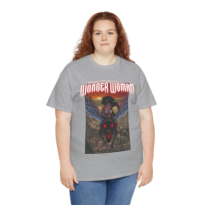 Absolute Wonder Woman T-Shirt - Hayden Sherman Art - DC Comics All-In - Raised in Hell by Circe - Riding Pegasus