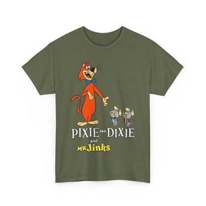 Pixie & Dixie & Mr Jinks T-Shirt - Classic Hanna-Barbera Saturday Morning Cartoon - I Hate Meeces to Pieces!