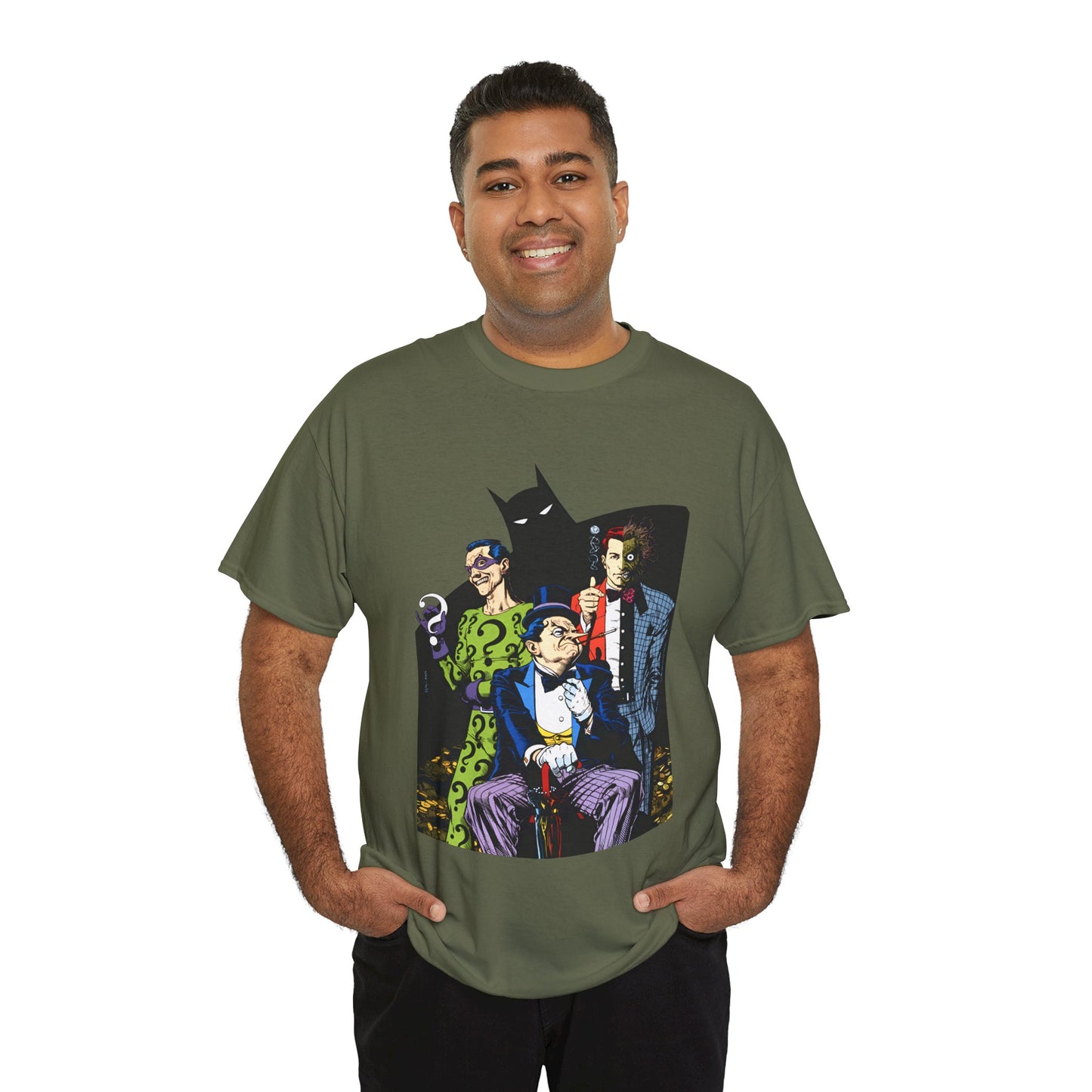 Riddler, Two-Face, Penguin T-Shirt - Brian Bolland Art - DC Comics