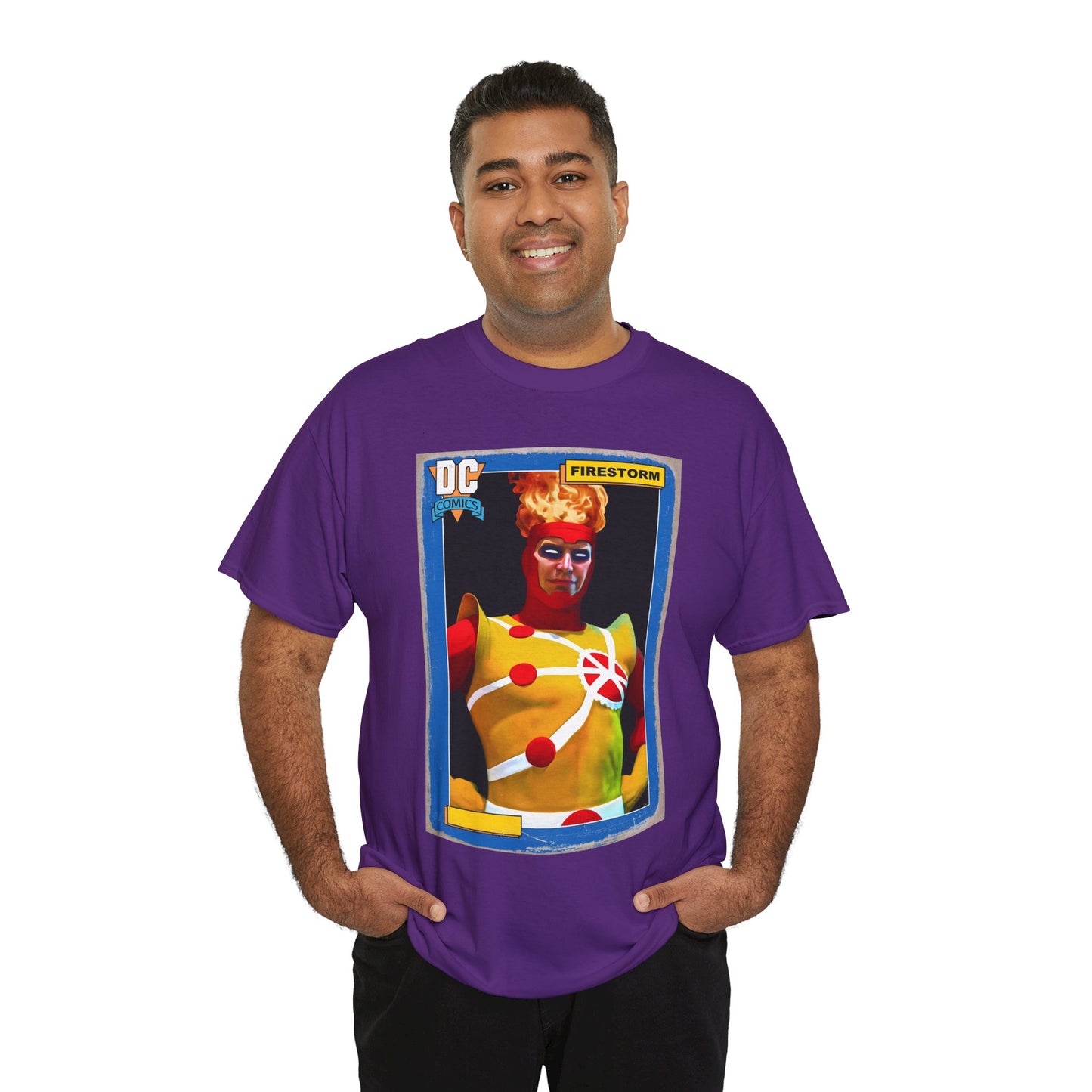 Firestorm T-Shirt - Mark Spears Art - DC Universe Trading Card Homage - Ronnie Raymond - DC Comics