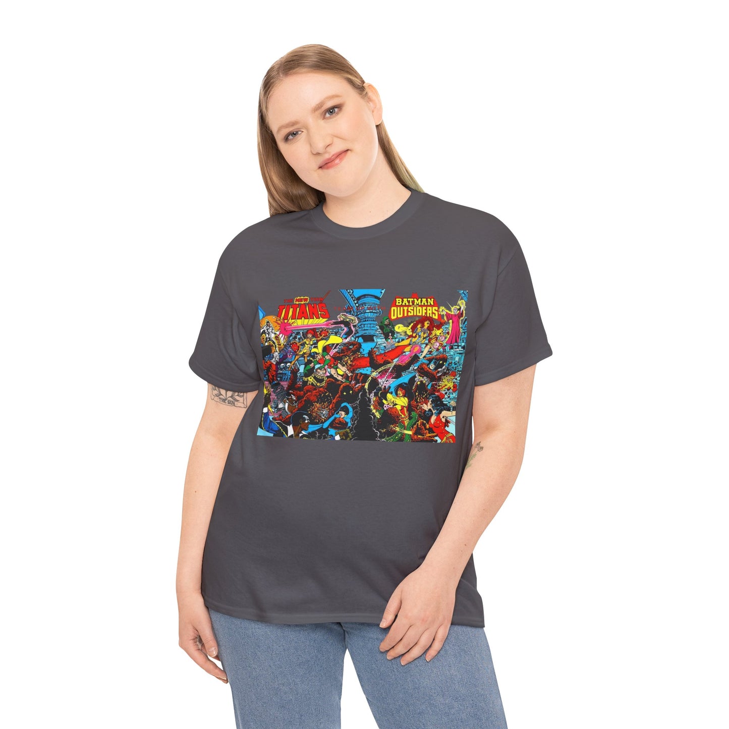 New Teen Titans & Batman and the Outsiders T-Shirt - George Perez & Jim Aparo Art - DC Comics