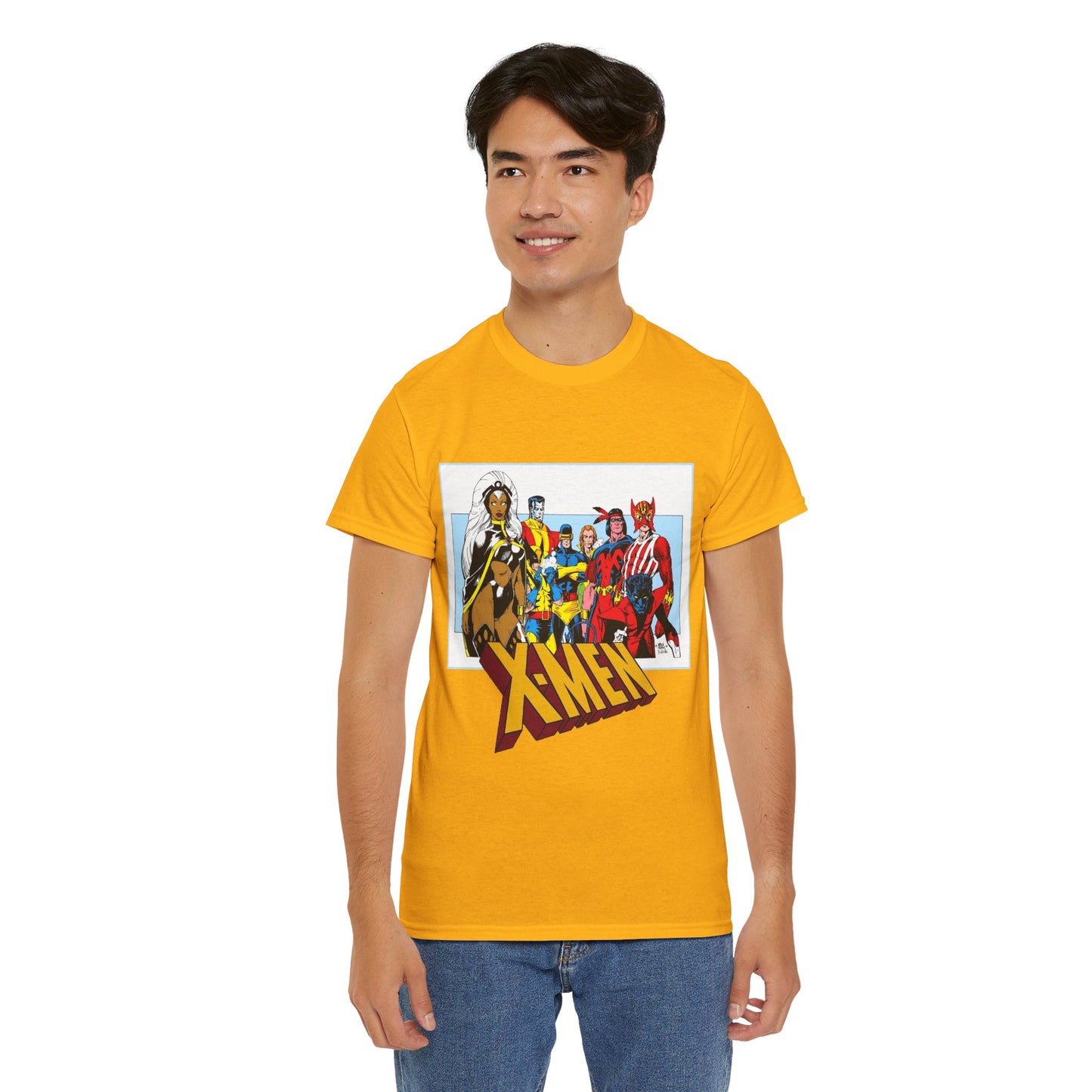 X-Men T-Shirt - Arthur Adams Art - Cyclops, Nightcrawler, Storm, Wolverine, Thunderbird, Sunfire, Banshee - Marvel Comics