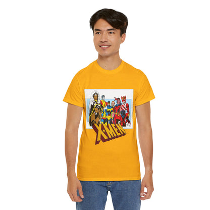 X-Men T-Shirt - Arthur Adams Art - Cyclops, Nightcrawler, Storm, Wolverine, Thunderbird, Sunfire, Banshee - Marvel Comics