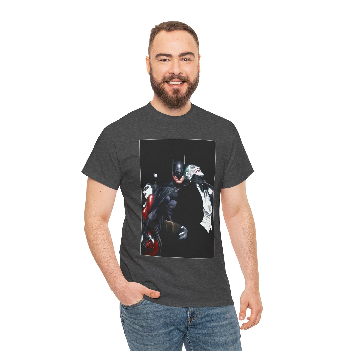 Batman T-Shirt - Alex Ross Art - Joker & Harley Quinn - DC Comics