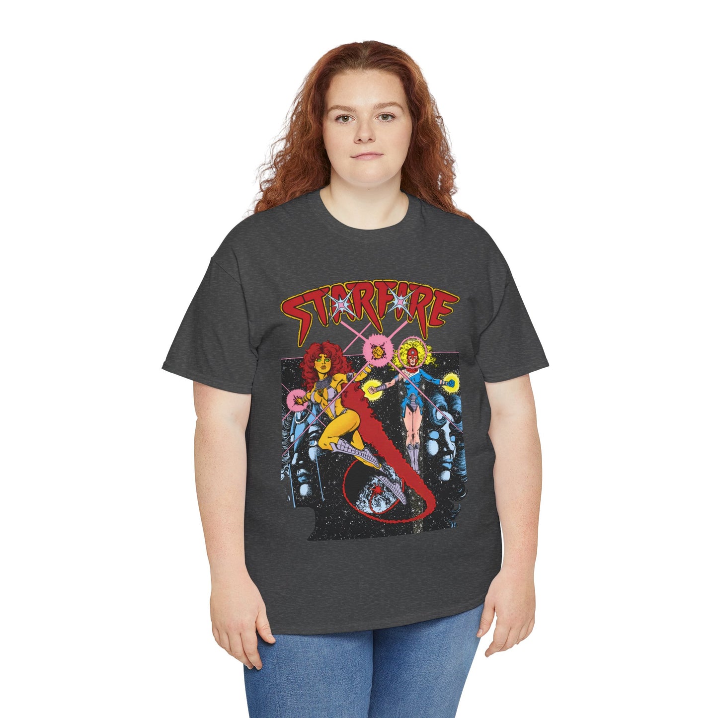 Starfire & Harbinger T-Shirt - George Perez Art - Teen Titans Spotlight #19 Cover - DC Comics