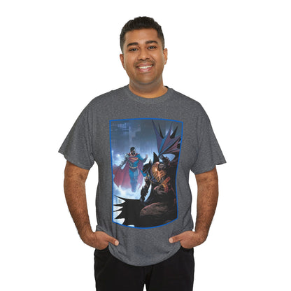 Cyborg Superman Vs Azrael Batman T-Shirt - Lee Weeks Art - Reign of the Superman, Knightfall - World's Finest Variant Cover Art - DC Comics
