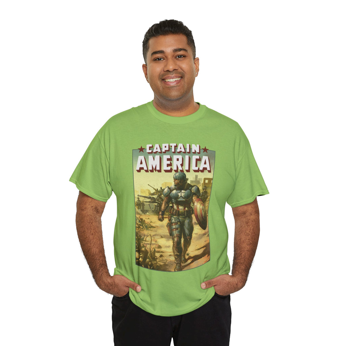 Captain America T-Shirt - Ben Harvey Art - Marvel Comics