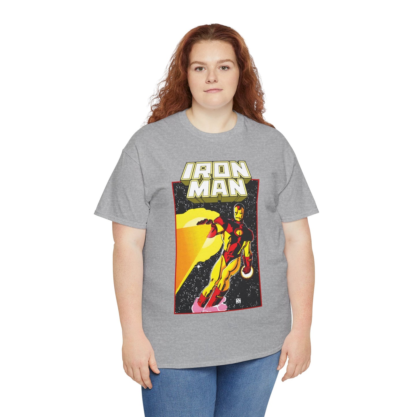 Iron Man T-Shirt - John Romita Jr Art - Cover to Issue #256 - Tony Stark in Space - Marvel Comics