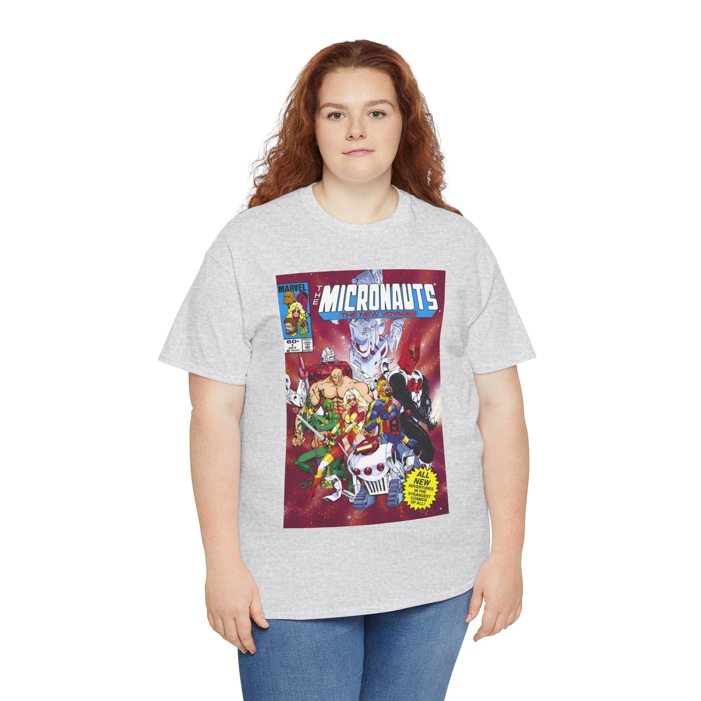 Micronauts: The New Voyages T-Shirt - Commander Arcturus Rann, Biotron, Marionette, Bug - Marvel Comics Series