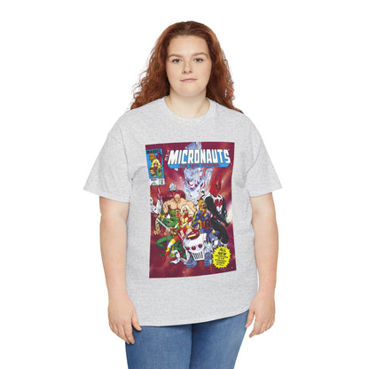 Micronauts: The New Voyages T-Shirt - Commander Arcturus Rann, Biotron, Marionette, Bug - Marvel Comics Series