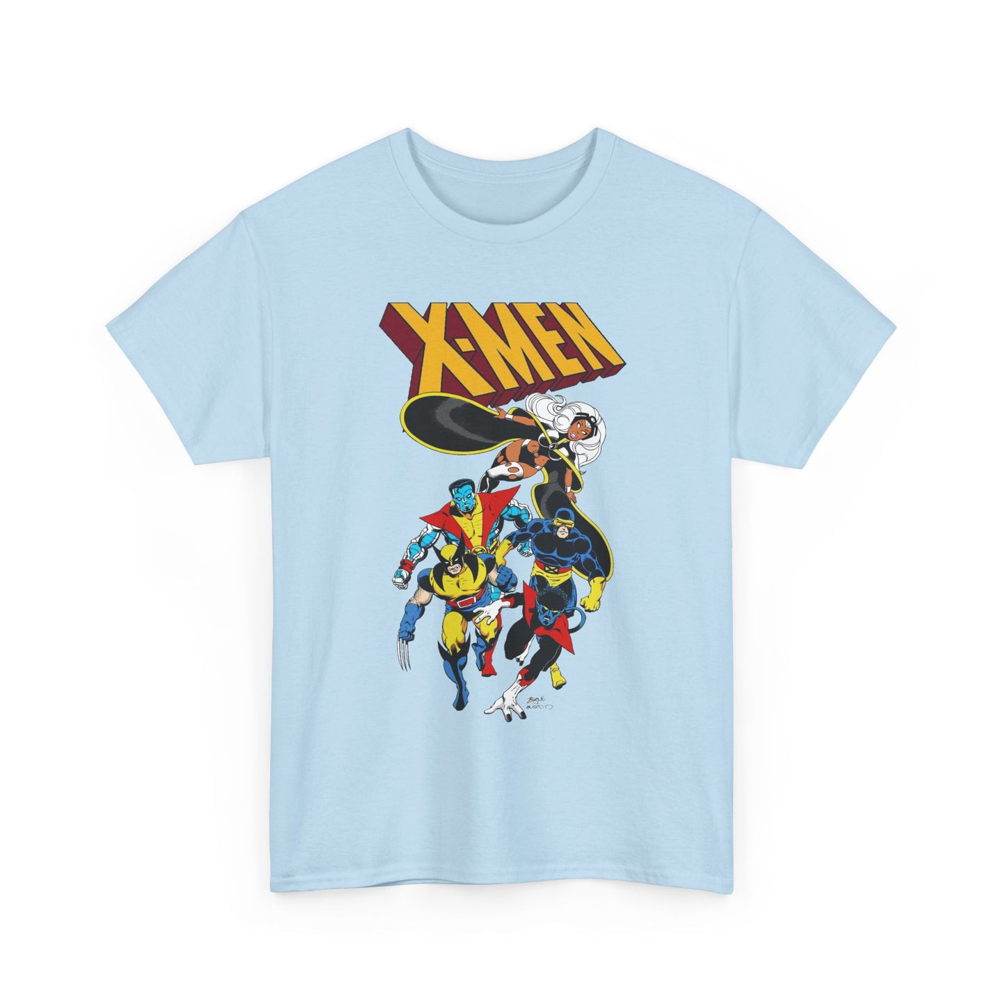 X-Men T-Shirt - John Byrne Art - Wolverine, Storm, Cyclops, Colossus, Nightcrawler - Marvel Comics Mutants