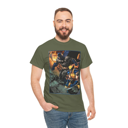 Batman & Wolverine T-Shirt - Jim Lee Art - DC Comics, Marvel Comics