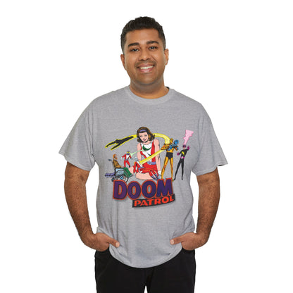 Doom Patrol T-Shirt - John Byrne Art - DC Comics Who's Who Art - Beast Boy, Robotman, Mento, Elasti-Girl, Negative Man, The Chief