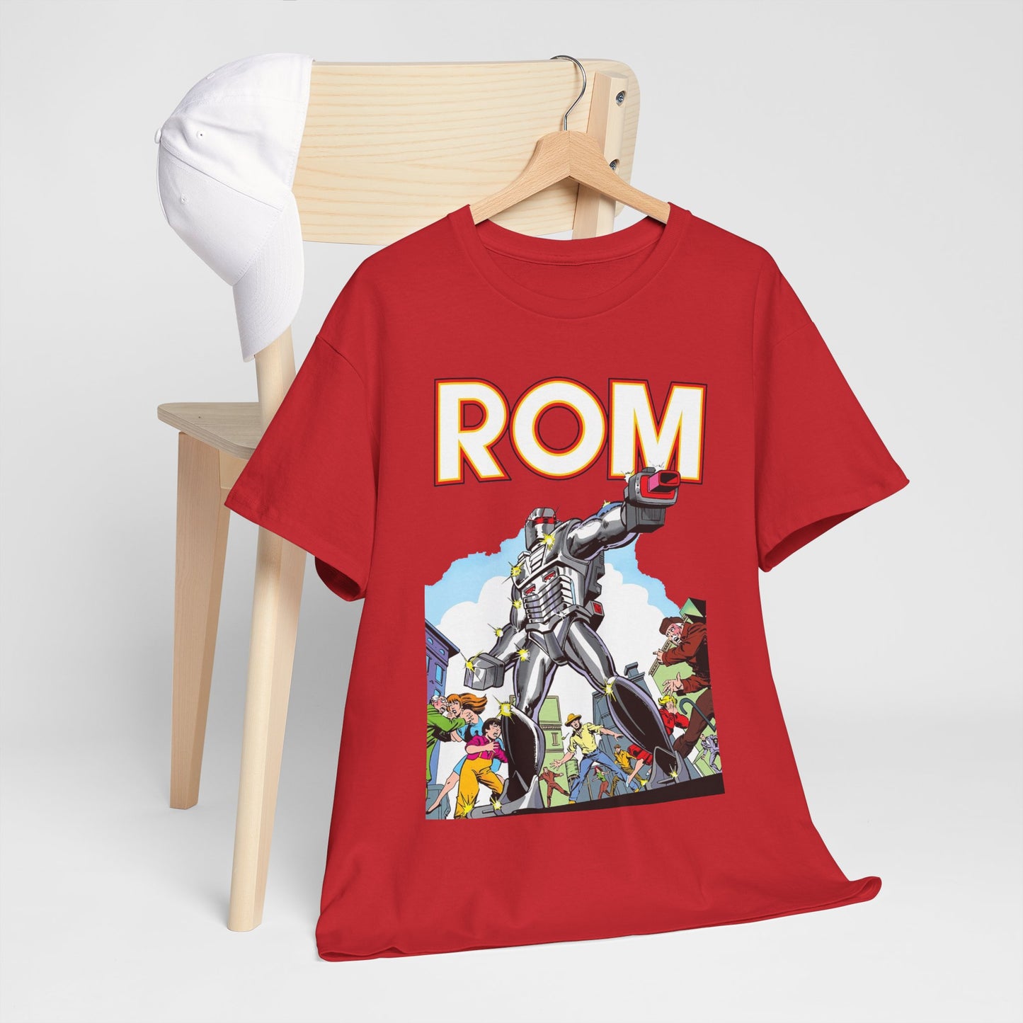 Rom: Spaceknight T-Shirt - Marvel Comics Art- Retro Character - Dire Wraiths
