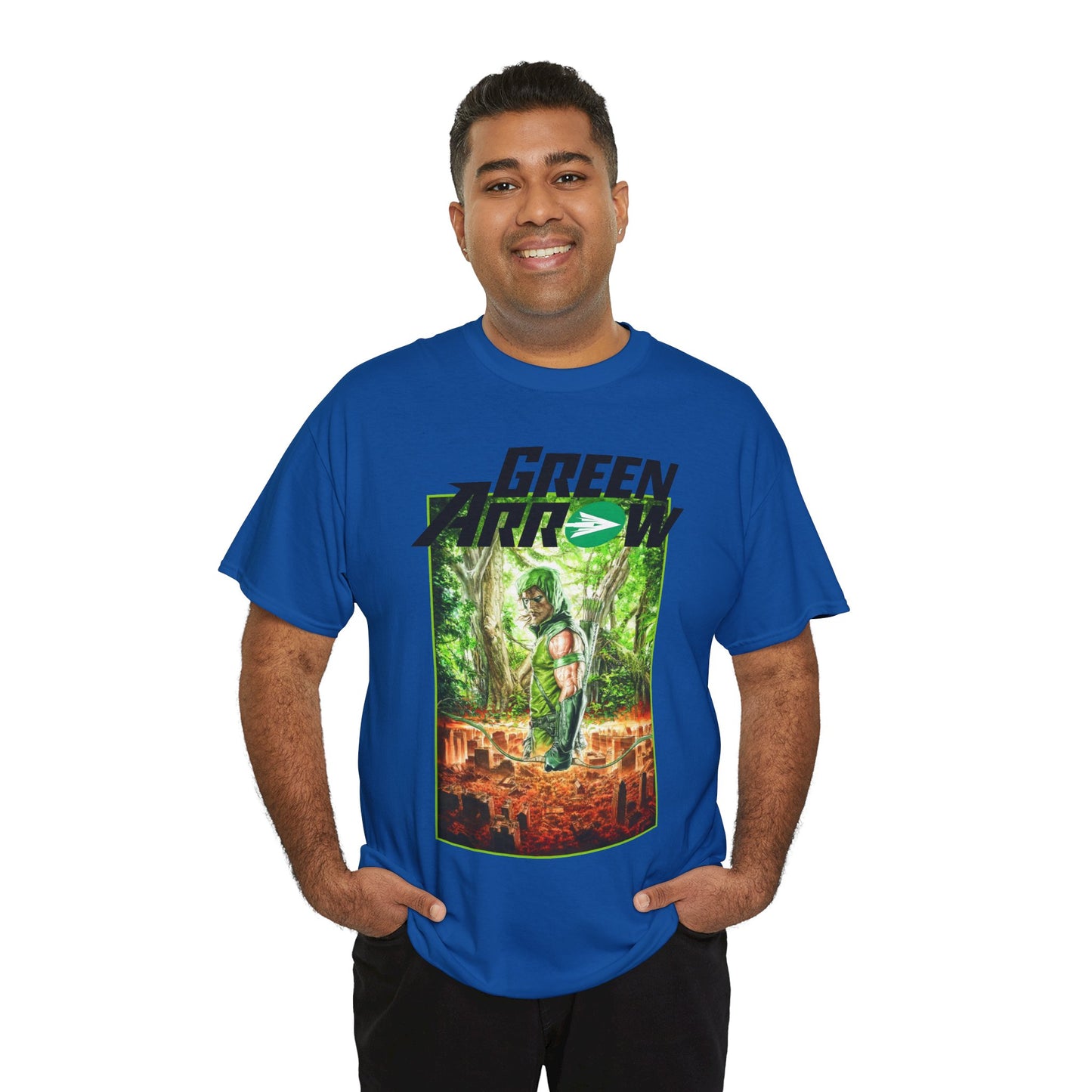 Green Arrow T-Shirt - Mauro Cascioli Art - Brightest Night Cover - Emerald Archer - DC Comics
