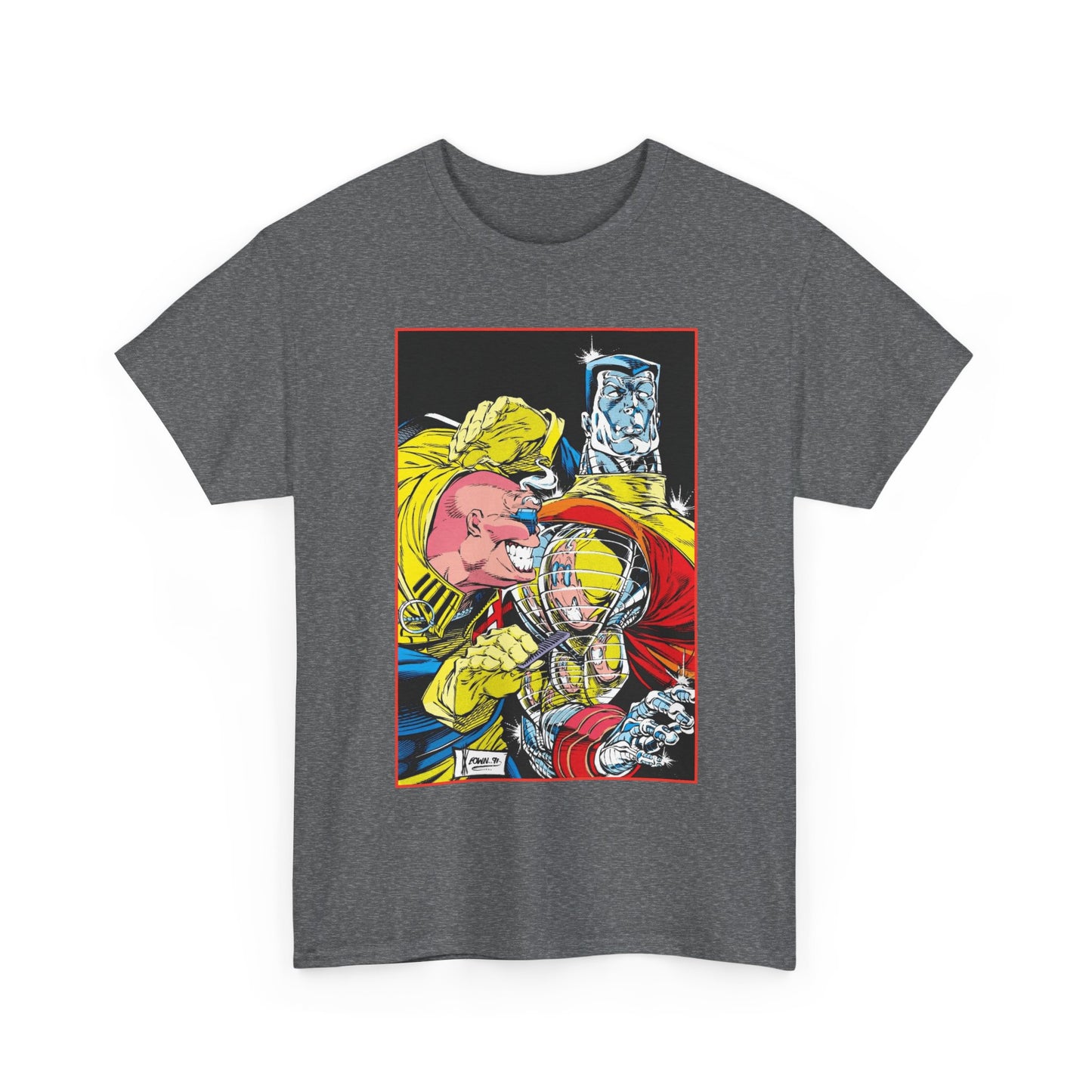Strong Guy & Colossus T-Shirt - Dale Keown Art - Uncanny X-Men Annual Poster - Marvel Comics