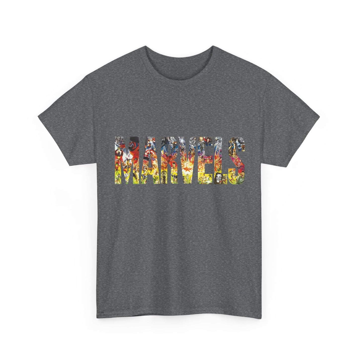 Marvels T-Shirt - Alex Ross Art from the popular Kurt Busiek Story - Spider-Man, Fantastic Four, X-Men, Hulk, Captain America, Thor, Iron Man - Marvel Comics