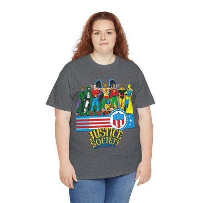 Justice Society of America T-Shirt - Amazing George Perez Art - History of the DC Universe - DC Comics - Dr Fate, Sandman, Flash, Hourman, Spectre, Hawkman