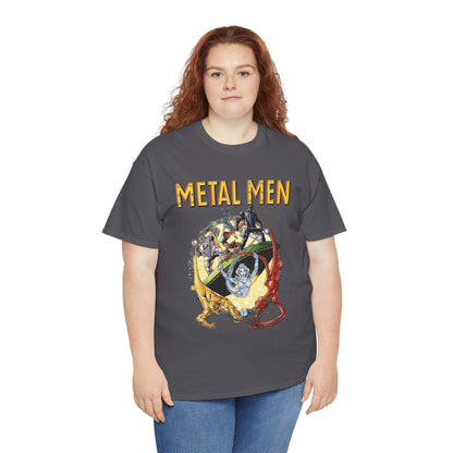 Metal Men T-Shirt - George Perez Art - DC Comics - Classic Silver Age Team - Mercury, Iron, Tin, Gold
