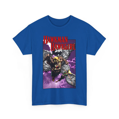 Hawkman & Hawkgirl T-Shirt - David Finch Art - Carter & Shayera Hall - JLA & JSA Members - DC Comics